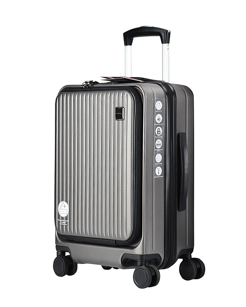 🔥加價在即❗20" Flexi Expandable Suitcase Luggage 91分隔前置開蓋防盜拉鍊擴大行李箱